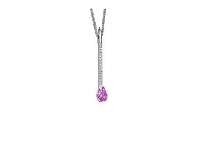 White Gold Plated | Gemstone Pendants